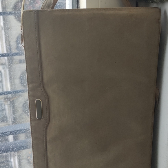 Vintage leather suede handbag - Picture 7 of 7